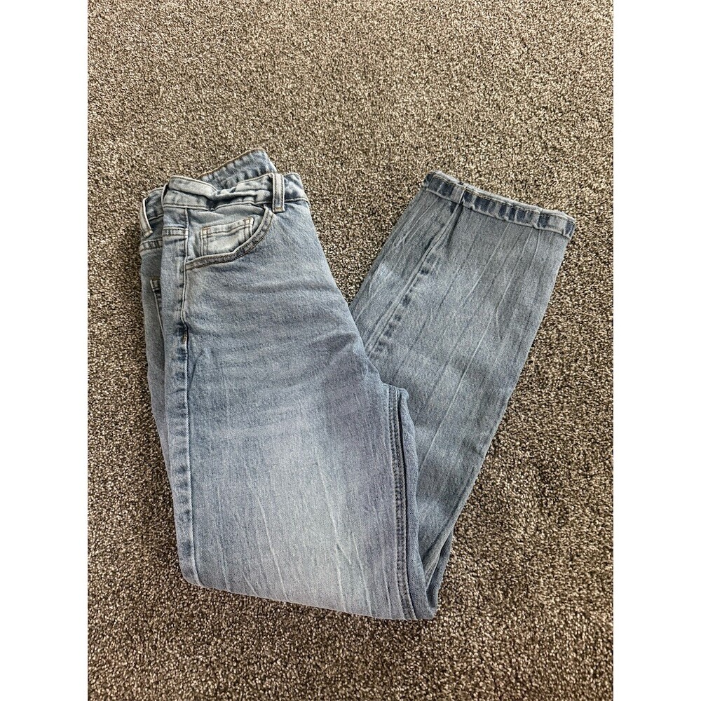Grace & Lace Jeans Womens Size 6 Blue Light Wash High Rise Straight Leg